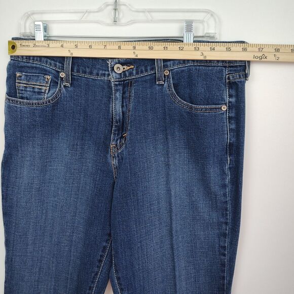 🔥🔥🔥Levi's 515 Boot Cut jeans, women's 10S, 30 x 30, dark wash blue denim - Picture 3 of 8